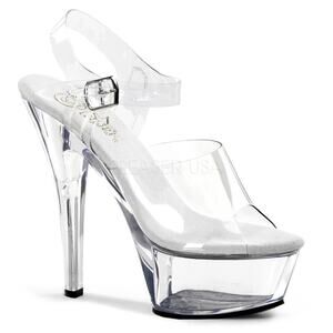 6" Clear Fitness Pageant Competition Bikini Contest Platform Heels Dancer Shoes